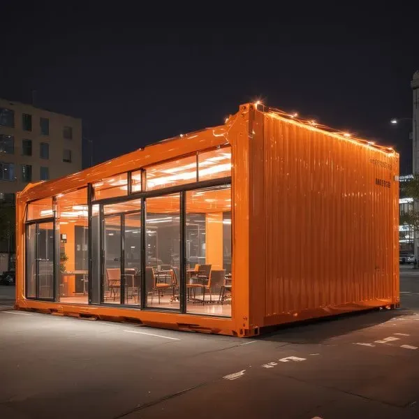 Orange Office Cabin