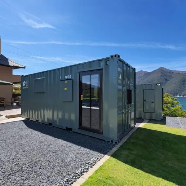 Glass Door Office Cabin